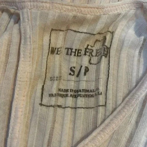 NWT We The Free Free People Ribbed Lightweight Open Neck Tunic Blouse Size Small - Picture 5 of 7